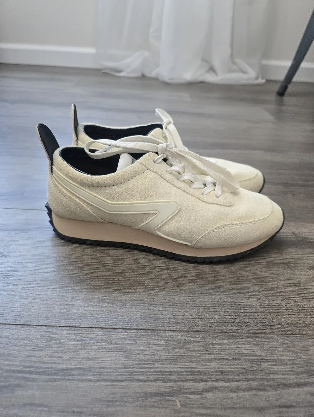 Rag & Bone Retro Runner Sneakers Antique White Size 36.6/6.5 Preppy Fisherman